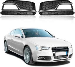 Een paar bumper-mistlampen voor A5 S-Line S5 2013-2016 voorbumper mistlampen grill grillafdekking