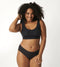 sloggi ZERO Feel Dames Beha top - Comfortabele uitneembare cups - Zwart - Maat L