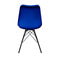 Kick kuipstoel Metal Luuk - Eetkamerstoel - Comfortabele zitting - Donkerblauw