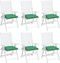 vidaXL - Stoelkussens - 6 - st - 50x50x7 - cm - oxford - stof - groen