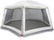 vidaXL - Zwembadtent - met - uitneembare - buiten- - gaaswanden - 618x532 - cm - grijs
