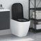 vidaXL - Snelle - Beugel - Toiletbril - met - Soft - Close - in - Duroplast - - - Zwart