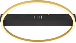 Globo Gunther Plafondlamp - LED - Dimbaar - 40 cm - Zwart