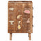 vidaXL - Nachtkastje - 37x32x50 - cm - massief - gerecycled - hout