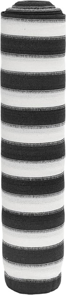vidaXL - Privacynet - 195 - g/m² - 1,8x50 - m - HDPE - antracietkleurig - en - wit