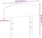 vidaXL - Hoofdbord - 75 cm - massief grenenhout - wit