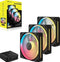 Corsair iCUE LINK LX120-R RGB - Case Fan - 120mm - 70 cfm - 400-2400 rpm - 35.1 dBA - Daisy chain - zwart (3-pack)
