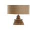 Bureaulamp Home ESPRIT Natuurlijk Jute Hout 50 W 220 V 41 x 41 x 76 cm