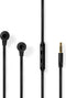 Nedis HPWD5020 - In-ear Hoofdtelefoon - 10 mm drivers met microfoon - Zilver Zwart