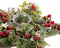 Kerstkaarshouder Rood Multicolour Plastic Foam 28 x 28 x 7 cm
