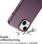 Accezz iPhone 14 - MagSafe Leather Backcover - Echt leer - Paars