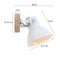 Light & Living Wandlamp Elay - Hout/Wit - 20x18x19cm