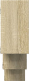 vidaXL - Wandschap - 159x18x66 - cm - bewerkt - hout - sonoma - eikenkleurig