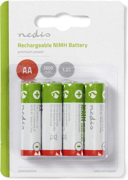 Nedis BANM26HR64B - NiMH-batterijen 2600mAh - Laag zelfontladend - Geschikt voor DECT-telefoons en speelgoed
