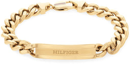 Tommy Hilfiger TJ2790580 Heren Armband - Schakelarmband - Sieraad - Staal - Goudkleurig - Gourmet - 19 cm lang