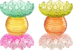 J-Line kaarshouder Combi - glas - mix - 2 stuks