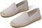Toms Pismo - Dames Espadrille - Suède met jute zool - Grey