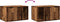 vidaXL - Kattenbakkast - 80x50x45 - cm - bewerkt - hout - oud - houtkleurig