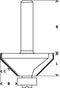 Bosch - Fasefrezen 8 mm - Afschuinen met aanloopkogellager - 45°