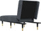 vidaXL - Chaise - longue - fluweel - donkergrijs