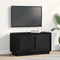 vidaXL - TV-kast - Zwart - Eiken - 80x35x45 - cm - Engineered - Hout