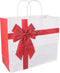 Tas - Rosette - Kraftpapier - gedraaid papieren koord - 32x 13x28cm - draagtas - 50 stuks