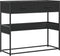 vidaXL - Wandtafel - 90x35x80 - cm - bewerkt - hout - zwart