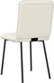vidaXL - Eetkamerstoelen - 2 - st - fluweel - crèmekleurig