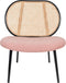 Zuiver Spike Loungestoel Naturel/Roze