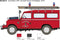 1:24 Italeri 3660 Land Rover Fire Truck Plastic Modelbouwpakket