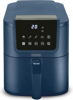 Bourgini Slimfit Airfryer XL - Heteluchtfriteuse 5 liter 1500W PFAS vrij - Blauw