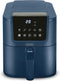 Bourgini Slimfit Airfryer XL - Heteluchtfriteuse 5 liter 1500W PFAS vrij - Blauw