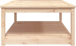 vidaXL Tuintafel 121x82,5x45 cm massief grenenhout