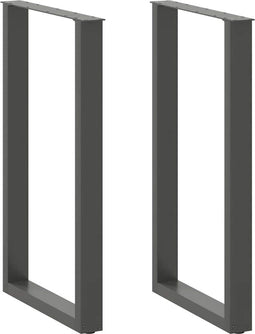 vidaXL - Salontafelpoten - 2 - st - U-vormig - 60x(100-101) - cm - staal - antraciet