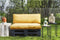 In The Mood Collection Royal Palletkussens - L120 x B80/40 x H12 cm - Velvet - Geel