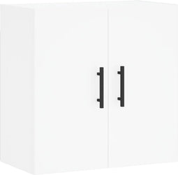 vidaXL - Wandkast - 60x31x60 - cm - bewerkt - hout - wit