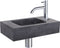Differnz Bombai black - Natuurstenen wasbak - 40 x 22 x 9 cm - Antraciet