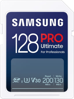 Samsung PRO Ultimate - SDXC Geheugenkaart 128GB - UHS-I tot 200/130 MB/s