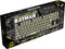 FR-TEC BATPCKEY - Toetsenbord TKL - Mechanische keyswitch QWERTY - Zwart Geel