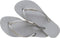 Havaianas Slim Glitter II - Dames Slippers - Rubber voetbed - Licht grijs (41/42)