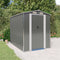 vidaXL - Tuinschuur - 192x274x223 - cm - gegalvaniseerd - staal - lichtgrijs