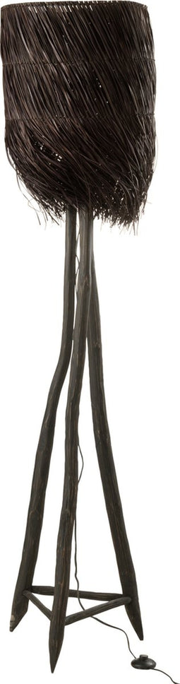 J-Line vloerlamp Takken Arthur - hout - bruin - large