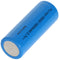 18500 Li-Ion battery with 3.6-3.7 volts, 18500-A1, 1500mAh, flat positive pole