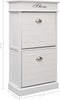 vidaXL - Schoenenkast - 50x28x58 - cm - paulowniahout - zwart