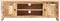 vidaXL - Tv-meubel - 120x30x40 - cm - ruw - mangohout