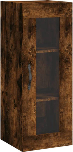 vidaXL - Hangkast - 34,5x34x90 - cm - gerookt - eikenkleurig