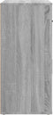 vidaXL - Dressoir - 80x33x70 - cm - bewerkt - hout - grijs - sonoma - eikenkleurig