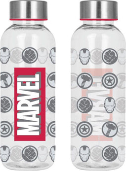Marvel - Herbruikbare waterfles 850ml - BPA-vrij met schroefdop - Rood (1 stuk)