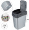 Curver Flip Bin - Afvalbak 25L - Compact ontwerp - Zilver/Antraciet