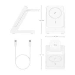 Aisens ASCH-15W4WC063-W - Draadloze oplader - 15 W - Wit